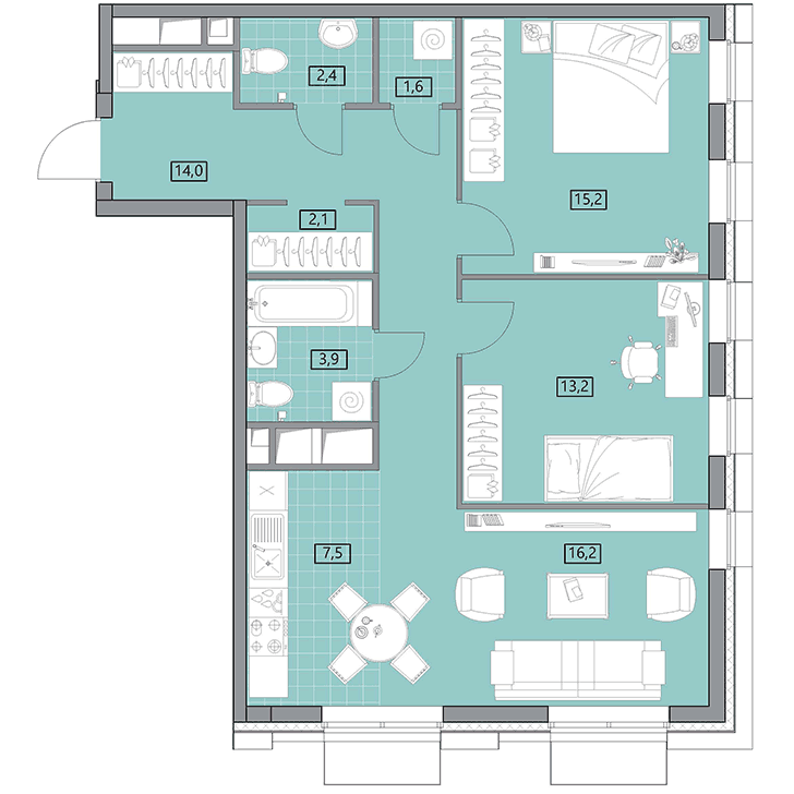 План квартиры