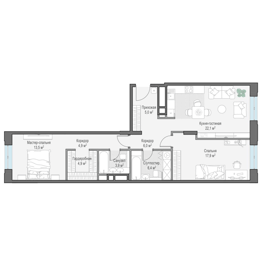 План квартиры