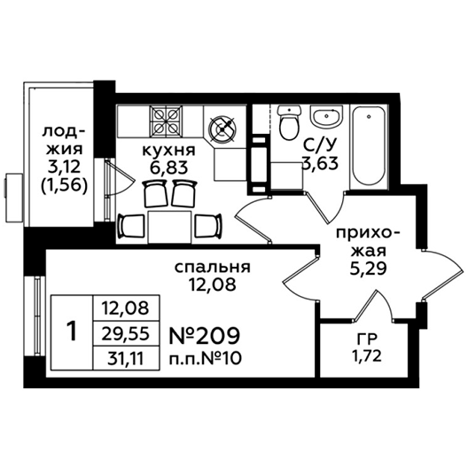 План квартиры